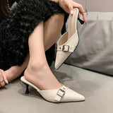 Breakj New Spring And Summer 2024 Features Pointed French High-Heeled Muller