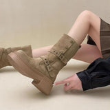 Breakj Fashion Two Wear Two-In-One Martin Boots Girl 2025 New Wilderness Wind Pine Cake Thick Bottom Over The Edge Of The Short