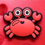 Charms Accessories Cartoon Animals Cute PVC Shoe Croc Buttons Sandals Charms Decoration Marine Organism Free