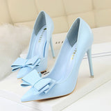 Shoes Bow Woman Pumps Sexy High Heels Shoes Women Stiletto Casual Women Heels Office Shoes Women Basic Pump Ladies