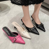 Breakj New Spring And Summer 2024 Features Pointed French High-Heeled Muller