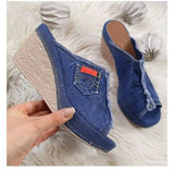 2020 New Arrival Women's Sandals Women Summer Fashion Leisure Fish Mouth Sandals Thick Bottom Slippers Wedges Shoes Women