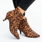 Breakj Women's Shoes 2023 Autumn Velvet Fine-Heeled Short Boots Women Wish New Large-Size Shoes Martin