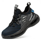 Fashion Work Boots Safety Shoes Men Steel Toe Shoes Puncture-Proof Work Sneakers Indestructible Male Shoes Adult Work