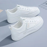 Breakj Version Of Fashion Small White Shoes Women 2025 Summer New College Style Shoes Loose Cake Thick-Soled Casual