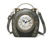 Women's Bag Retro Hand-held Package Walkable Clock Women's Bag One Shoulder Cross Bag