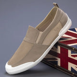 Breakj Summer New Men's Canvas Shoes Can Beperilable Light Casual Shoes One Foot Pedal Men's Shoes Old Beijing Cloth
