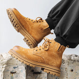 Breakj Boots Fall 2024 New Vintage Overalls Western Lovers Platform Increased Hot Style Ankle Boots