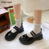 buckle Women Lolita Shoes Vintage Japanese Buckle Mary Jane Pumps 2022 Fashion Student JK Uniform Cosplay Platform