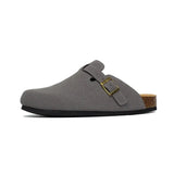 Men's Cork Shoes 2022 New Camel Classic Closed Toe Mule Slippers Flock Fashion Brown Cork Sandals Man Women Unisex