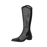 Breakj New Spring And Summer Long Boots And Net Boots Empty Cool Boots Summer Breathable Mesh Yarn Long