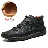 Size 39~48 Winter Snow Boots Ankle Waterproof With Fur Plush Warm Male Casual Boots Work Fashion Boots Comfort Men