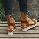 Breakj New Sandals Women In The Summer Of 2025 Thick Bottom Slope And Fish Mouth Roman