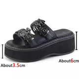 Breakj Products In Autumn 2025 New Bat Round Head Pine Cake Thick-Solle Fashion Sandals Slippers