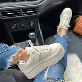 Breakj New Large-Size Thick-Soled Sports Single Shoes Women's Shoes Round Head With Casual Single