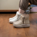 Cotton Shoes Women's Winter Velvet 2024 New Thick-Soled Fur Integrated Snow Boots Women's Anti-Skid Thickened Warm