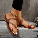 Breakj Outer-Wearing Toe Flat-Bottom Slippers Women Southeast Asia Retro Light Beach Cool Drag