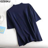 sleeve sweater solid slim Sweater Pullovers Women winter autumn thin O-neck chic 2021 sweater