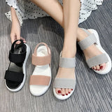 Sandals Stretch Tight 2023 Summer New Style Students Wear Fairy Roman Beach