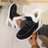 Breakj Snow Boots Women 2025 Winter New Warm And Anti-Slip In Add-On Cotton Boots With Waterproof And Tuff