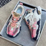 Design Women Chunky Sneakers 2021 Summer Mixed Colors Women's Shoes Breathable Lightweight Ladies Dad Shoes Sport