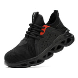 Safety Shoes Summer Boots With Steel Toe Breathable High Top Sneakers Vulcanise Sneakers Lightweight Casual Working