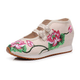 Breakj Shoes Sports Shoes Two-Color Rubber Beef Tendon Sole Leisure Embroidered Cloth Shoes Women's Single