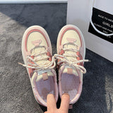 Spring And Autumn Minority Design Shoes Girls' Heart Thick-Soled Shoes Girls' Round Head Fashion Board Shoes Students' Small White