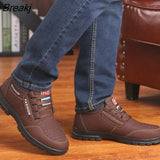 Sale Genuine Leather Shoes Men Comfortable Cowhide Sneakers Men waterproof Non-Slip outdoor shoes Casual
