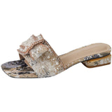 With Cool Slippers Women Wear Fashion Flat Out Women's Rhinestone Shoes Drag A Word Drag 2023 New