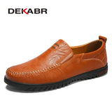 Men Shoes Genuine leather Comfortable Men Casual Shoes Footwear Chaussures Flats Men Slip On Lazy Shoes Zapatos