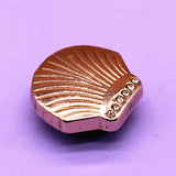 Metal Wish Bone Shoe Charms Accessories Shell Lock Key Pearl Shoe Buckle Decorations fit Kids X-mas Party Gifts