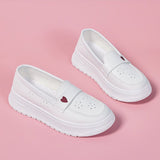 Breakj Quality Small White Shoes Female Nurse Shoes Professional Students Treasure Mom Home Comfortable Flat Bottom Four Seasons Regular Hot