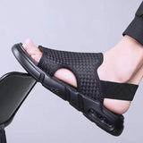 Breakj Men's 2025 Summer Leisure Sports Beach Outside Wearing Summer Breathable Outdoor Personality Cold Slippers Tide