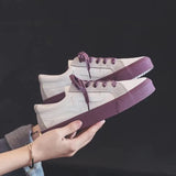 New Women Sneaker Fashion Breathble Vulcanized Shoes Platform Lace Up Casual White Shoes Tenis Feminino Zapatillas