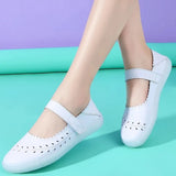 Leather Mary Janes Nurse Shoes Woman White Flats slip on lolita Shoes 2021 kawaii girls Spring Summer