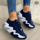 Breakj Sneakers Women's Autumn New 43 Large-Size Leisure Thick-Soled Jagged Old Shoes Single