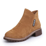 Breakj Women's Shoes 2023 Autumn And Winter New Frosted Women's Boots Short Boots British Martin Boots Women Fashion Thick And Thick Bottom Tide Cotton