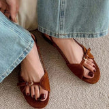 Breakj With Flat-Soled Sandals Women Summer Wear A Niche Design Toe Holiday Leisure Roman Cool