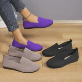 Flat Bottom Flying Weaving Shallow Mouth Single Shoes Women Soft Sole Light Hollow One Foot Pedal Lazy