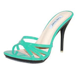Women Slippers Popular Fashion Summer Women Mules Casual Female Shoes Pumps High Heels 11CM Peep Toe Slipper Stilettos