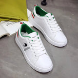 Spring 2023 Comfortable White Shoes Korean Version Of Women's Thick-Soled Flat-Soled Running Shoes Korean Version Of Student Strapped Women's