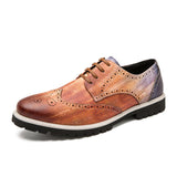 Brogues Men Dress Shoes Business Lace Up Men Loafers Formal Oxford Men Wedding Party Shoes Zapato Hombre Plus Size