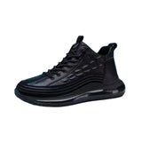 Breakj Men's Shoes 2023 Spring And Autumn New Thick Bottom Help Casual Trend Shoes Air Cushion Bottom Fish Pattern Light