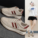 Breakj Korean Version Of The New Dad Shoes Female 2025 Spring Student Running Sports Thick Platform Increased Leisure Street Shot