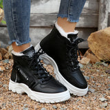 Breakj Shoes Children's Shoes 2025 New Winter Large-Size Casual Plus Velvet Winter Shoes Korean Version Of The Students' Women's Shoes High-Top