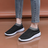 Breakj Hot Flying Weaving Lightweight Sports Casual Shoes Round Head Fashion Size 43 Women's Single