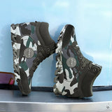 o'clock Outdoor Woman Leisure Sneakers Internal Increase Trendy Slip Resistant Flats Shoes Lace-up Camouflage Plus Size