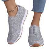 Breakj 2025 Winter New Sleel Cloth Shoes Sports Casual Women's Shoes Light Mouth Flat-Bottomed Round Head Women's