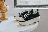44 Chaussure Femme Women Sneakers Zipper Canvas leather Casual Shoes Mens 2022 Fashion Women Black Sneakers Ladies